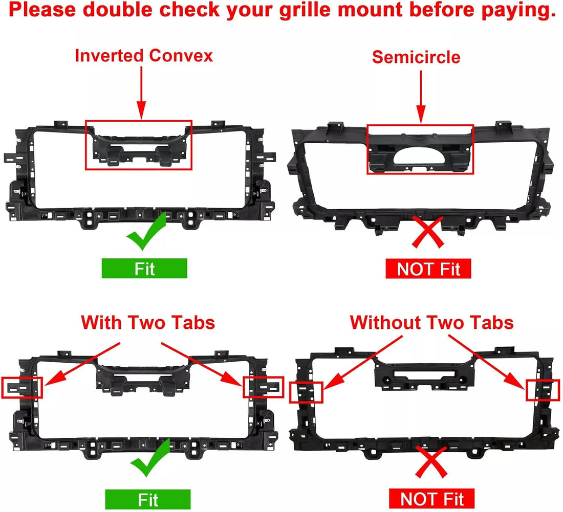 Front Grille Mounting Header Panel Direct Replacement Compatible With 2014-2015 Chevrolet Silverado 1500/2015-2019 2500HD 3500HD GM1223105 23106033
