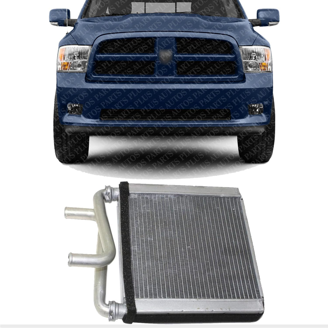 Front Heated Aluminum Core Direct Replacement Compatible With 2002-2009 Dodge Ram 1500 2500 3500 CH3128102 68004228AB