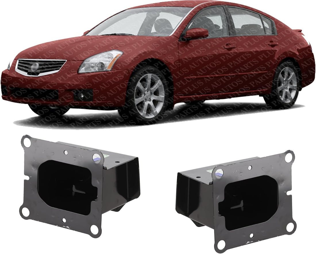 Set Of 2 Front Bumper Mounting Stay Bracket Steel Right Passenger & Left Driver Side Direct Replacement Compatible With 2005-2006 Nissan Altima / 2004-2008 Maxima NI1067127 NI1066127