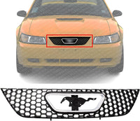 Front Grille Textured Shell And Insert Without Emblem Direct Replacement Compatible With 1999-2004 Ford Mustang FO1200357 XR3Z8200AA