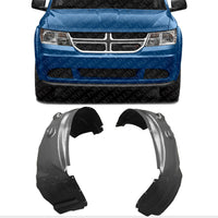 AUTOS PARTS PLUS Set Of 2 Front Fender Liner Left Driver & Right Passenger Side Direct Replacement Compatible With 2009-2020 Dodge Journey CH1249141 CH1248141 5116278AE 5116279AE