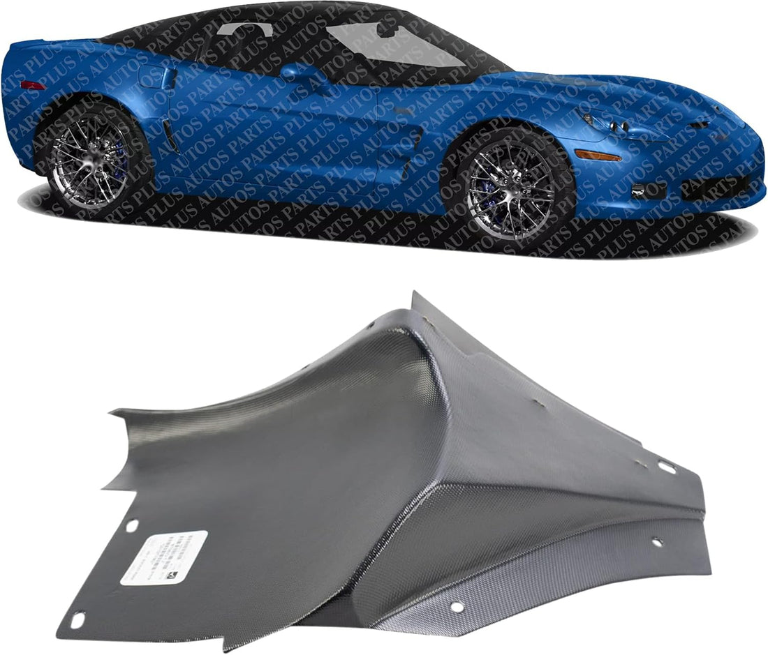 Front Fender Liner Rear Section Right Passenger Side Direct Replacement Compatible With 2005-2013 Chevrolet Corvette GM1763102 15806318