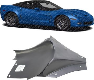 Front Fender Liner Rear Section Right Passenger Side Direct Replacement Compatible With 2005-2013 Chevrolet Corvette GM1763102 15806318