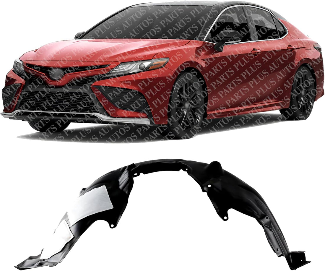 Front Fender Liner Left Driver Side Direct Replacement Compatible With 2018-2024 Toyota Camry TO1248228 5380606271
