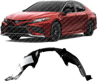 Front Fender Liner Left Driver Side Direct Replacement Compatible With 2018-2024 Toyota Camry TO1248228 5380606271
