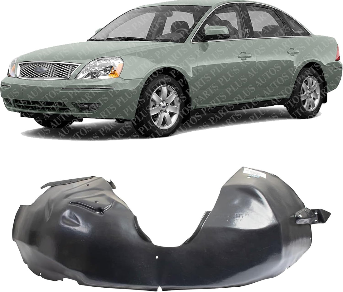Front Fender Liner Left Driver Side Direct Replacement Compatible With 2005-2007 Ford Five Hundred/Mercury Montego FO1250138 5G1Z16103AA