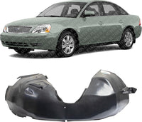Front Fender Liner Left Driver Side Direct Replacement Compatible With 2005-2007 Ford Five Hundred/Mercury Montego FO1250138 5G1Z16103AA