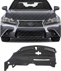 Front Radiator Support Cover Seal Plastic Direct Replacement Compatible With 2013-2015 Lexus GS350 / GS450h LX1224108 5329530100