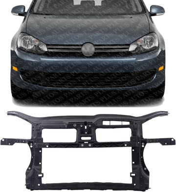 Front Radiator Support Assembly Plastic Direct Replacement Compatible With 2005-2010 Volkswagen Jtta VW1225129 1K0805588R