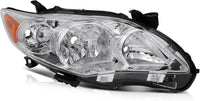 Set OF 2 Front Head Light Left Driver & Right Passenger Side Direct Replacement Compatible With 2011-2013 Toyota Corolla TO2503204 TO2502204 TO2519131 TO2518131 8113012F10 8117012F10