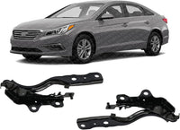 Set Of 2 Front Hood Hinge Assembly Steel Left Driver & Right Passenger Side Direct Replacement Compatible With 2015-2019 Hyundai Sonata HY1236163 HY1236164 79120C2000 79120C1000