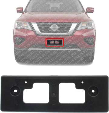 Front License Plate Bracket Textured Direct Replacement Compatible with 2017-2020 Nissan Pathfinder NI1068140 962109PF0A