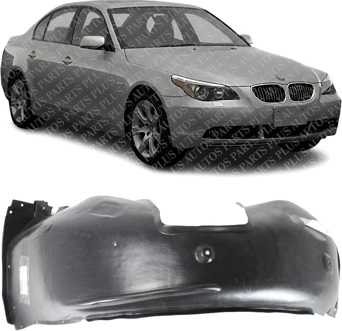 Front Fender Liner Right Passenger Side Direct Replacement Compatible With 1997-2003 BMW 5-Series BM1251104 51718159424
