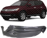 Front Fender Liner Rear Section Left Driver Side Direct Replacement Compatible With 2003-2007 Nissan Murano NI1248109 63843CA000