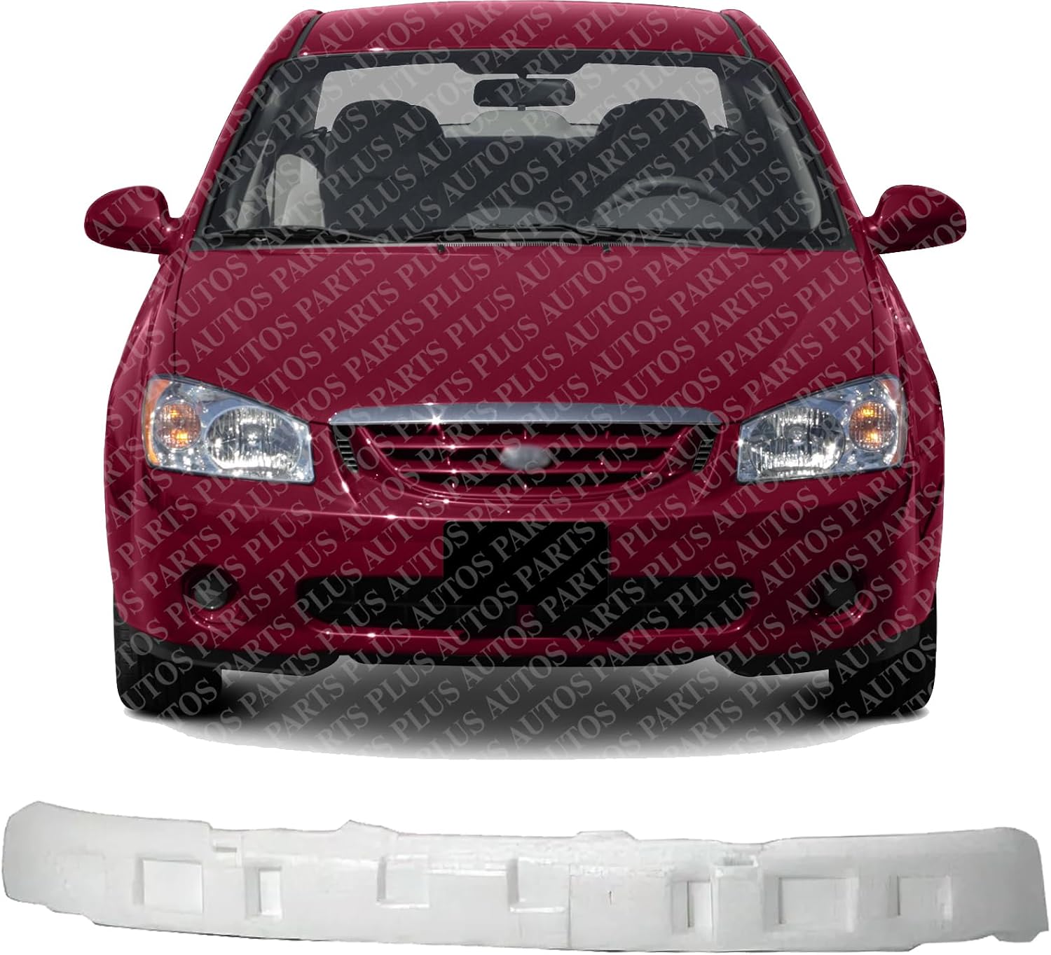 AUTOS PARTS PLUS Front Bumper Absorber Direct Replacement Compatible With 2004-2007 Kia Spectra / 2005-2006 Spectra5 KI1070116 865202F100
