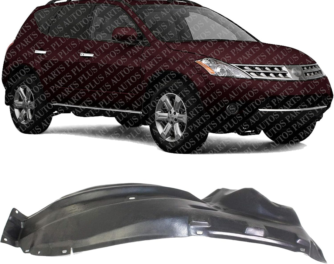 Front Fender Liner Rear Section Right Passenger Side Direct Replacement Compatible With 2003-2007 Nissan Murano NI1249109 63842CA000