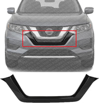 Front Bumper Face Bar Molding Cover Primed Direct Replacement Compatible With 2017-2020 Nissan Rogue NI1044114 622786FL0A