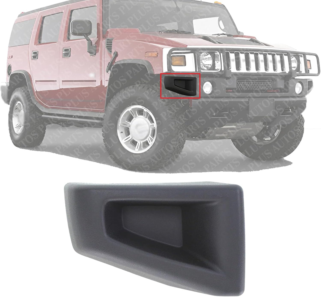 Front Bumper End Cap Textured Right Passenger Side Direct Replacement Compatible With 2003-2009 Hummer H2 HU1005100 88944406