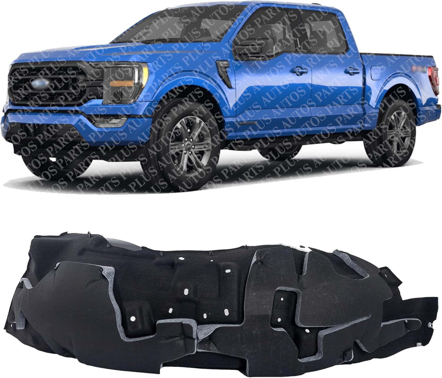 Front Fender Liner Left Driver Side Direct Replacement Compatible With 2021-2023 Ford F-150 FO1248210 ML3Z16103D