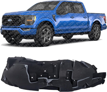 Front Fender Liner Left Driver Side Direct Replacement Compatible With 2021-2023 Ford F-150 FO1248210 ML3Z16103D