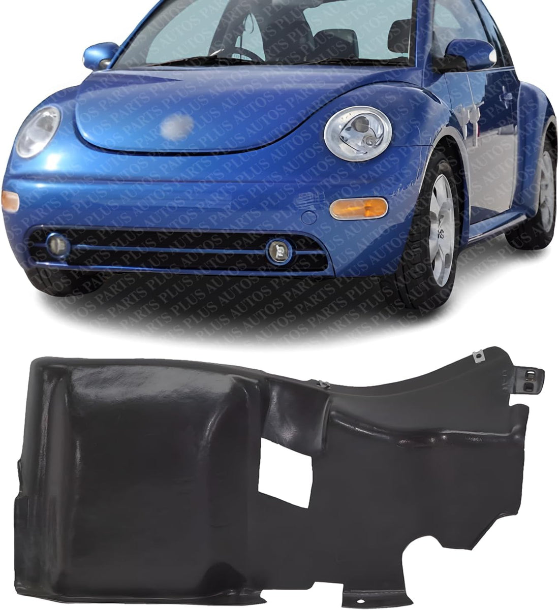 Front Engine Splash Shield Under Cover Left Driver Side Direct Replacement Compatible With 2003-2005 Volkswagen Beetle VW1228128 1Y0825245D