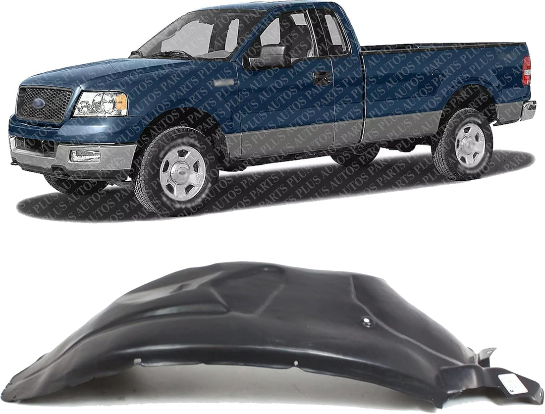 Front Fender Liner Left Driver Side Direct Replacement Compatible With 2004-2008 Ford F-150/2006-2008 Lincoln Mark LT FO1248125 8L3Z16103A