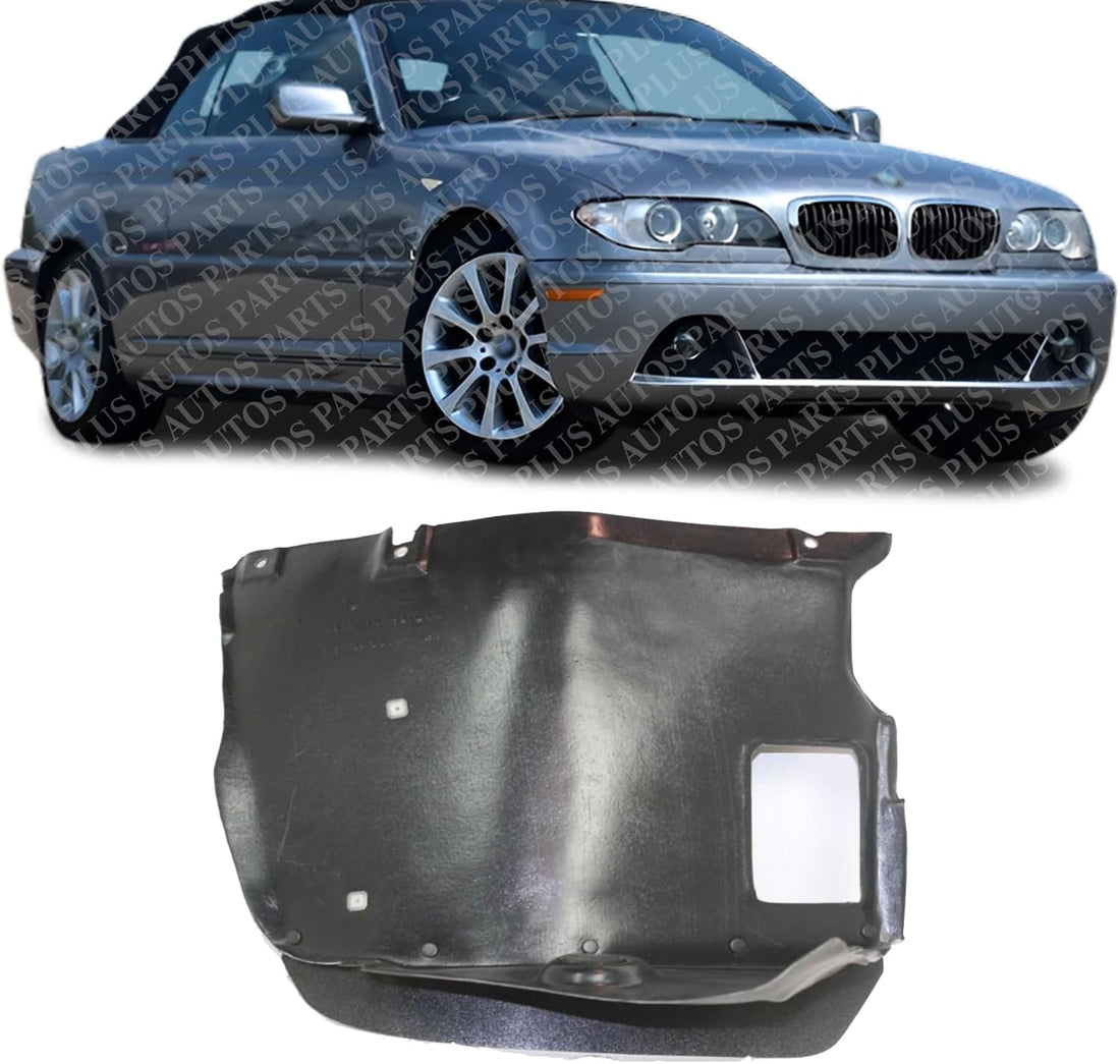 Front Section Fender Liner Right Passenger Side Direct Replacement Compatible With 1999-2005 BMW 3-Series BM1251106 51718193812