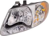 Set Of 2 Head Light Assembly Right & Left Side Direct Replacement Compatible With 2001-2007 Dodge Caravan/Grand Caravan/Town & Country / 2001-2003 / Voyager 4857700AC-PFM