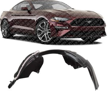 Front Fender Liner Right Passenger Side Direct Replacement Compatible With 2018-2023 Ford Mustang FO1249190 JR3Z16102E JR3Z16102B