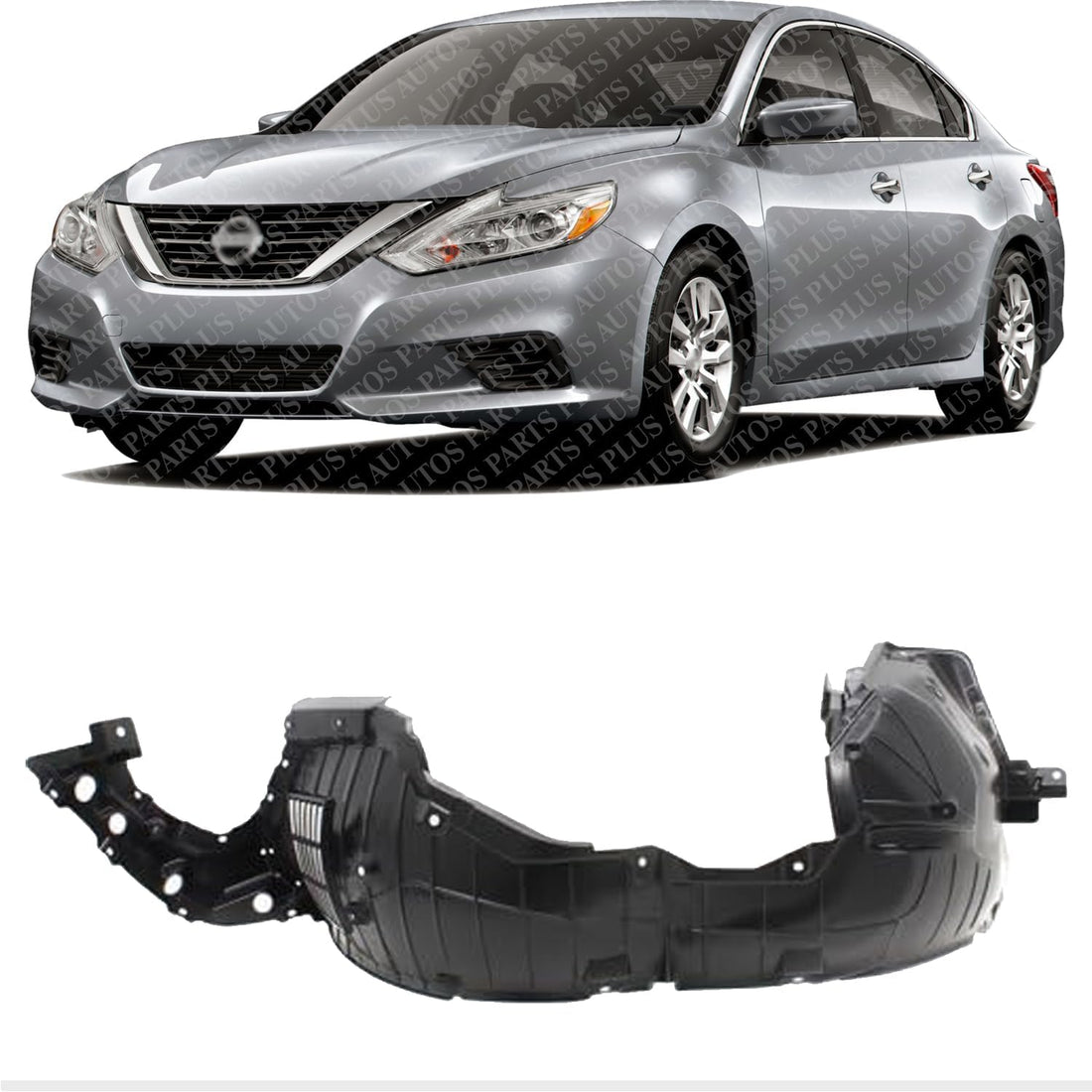Front Fender Liner Left Driver Side Direct Replacement Compatible With 2016-2018 Nissan Altima NI1248150 638439HS0A