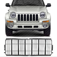 Front Grille Black Insert Plastic Direct Replacement Compatible With 2002-2004 Jeep Liberty CH1200243 55156609AB