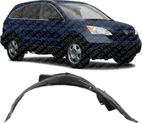 Front Fender Liner Right Passenger Side Direct Replacement Compatible With 2007-2009 Honda CR-V HO1251110 74100SXSA00