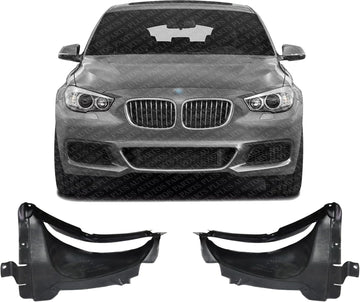 Set of 2 Front Engine Splash Shield Under Cover Right Passenger & Left Driver Side Direct Replacement Compatible with 2011-2016 BMW 5-Series BM1228155 BM1228154 51757312829