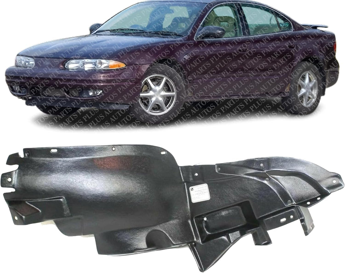 Front Section Fender Liner Left Driver Side Direct Replacement Compatible With 1999-2004 Oldsmobile Alero GM1250103 22618671