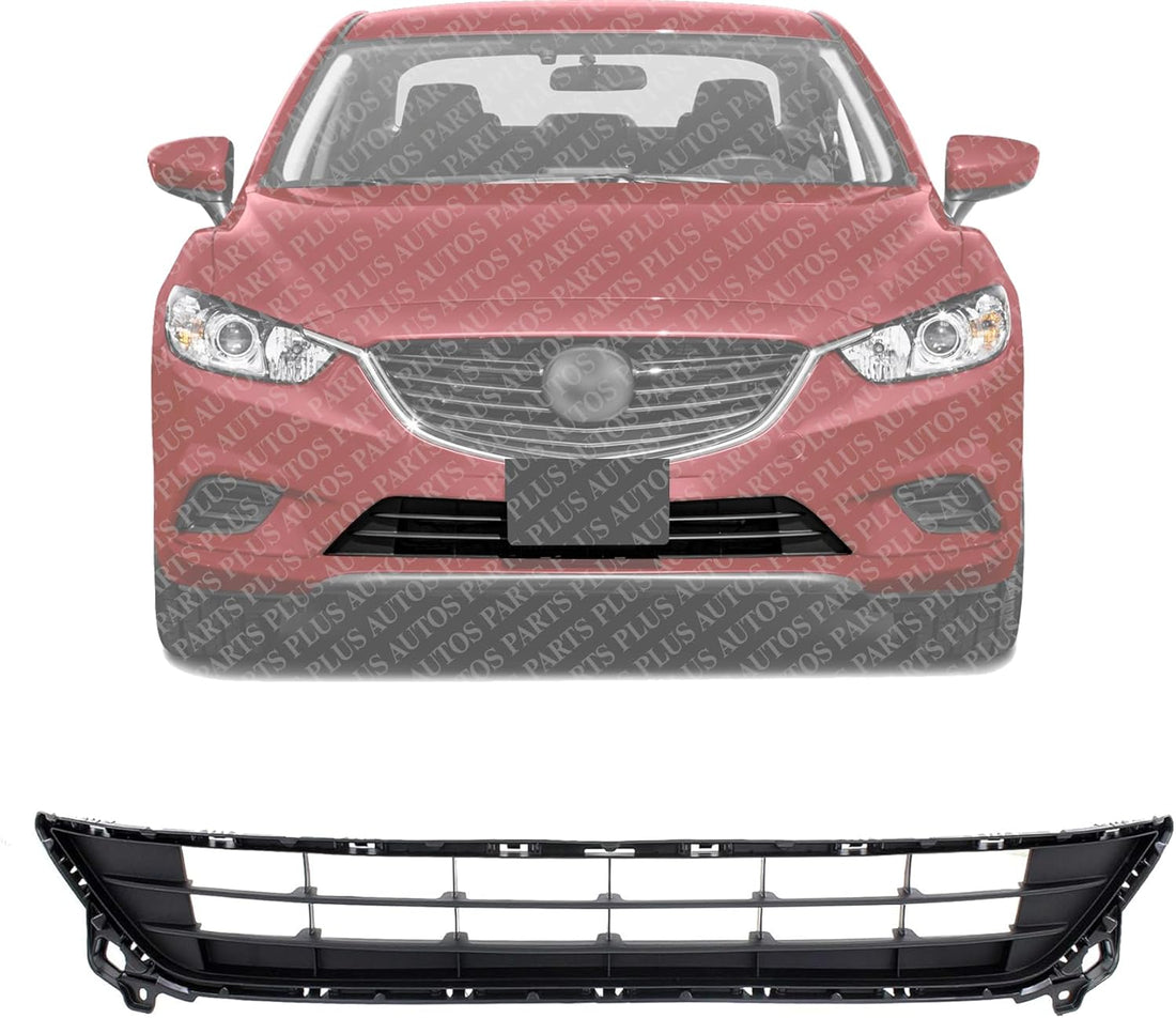Front Bumper Lower Grille Textured Direct Replacement Compatible With 2014-2017 Mazda 6 MA1036122 GJR9501T1A