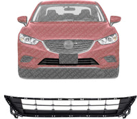 Front Bumper Lower Grille Textured Direct Replacement Compatible With 2014-2017 Mazda 6 MA1036122 GJR9501T1A