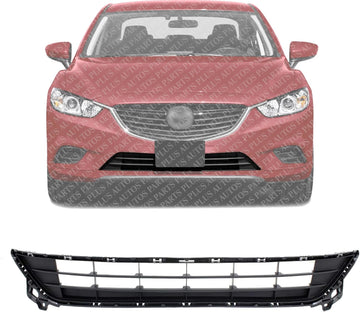Front Bumper Lower Grille Textured Direct Replacement Compatible With 2014-2017 Mazda 6 MA1036122 GJR9501T1A