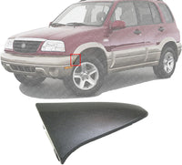 Front Bumper Guard Primed Left Driver Side Direct Replacement Compatible With 2001-2005 Suzuki Grand SZ1004102 7173165DC0ZA4