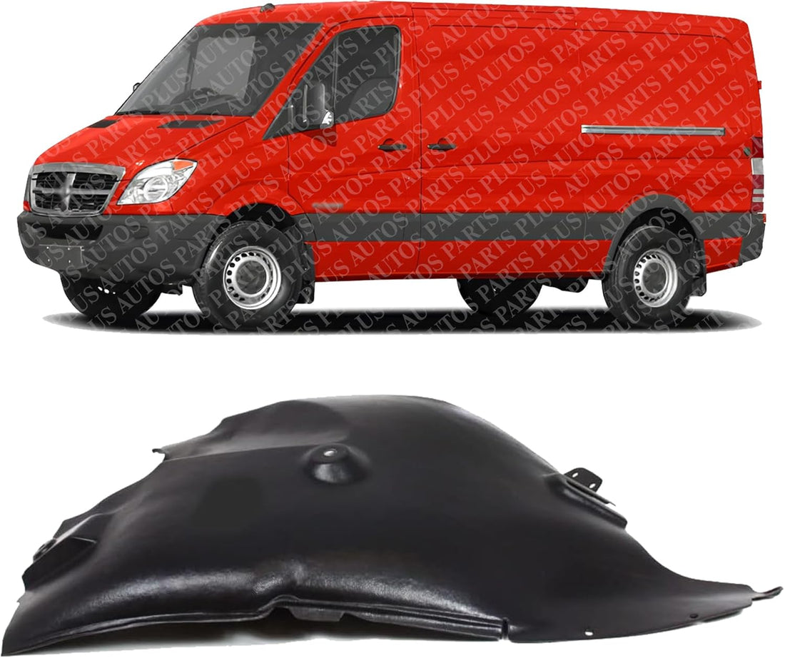 Front Fender Liner Rear Section Left Driver Side Direct Replacement Compatible With 2007-2009 Dodge Sprinter CH1248145 68014741AA