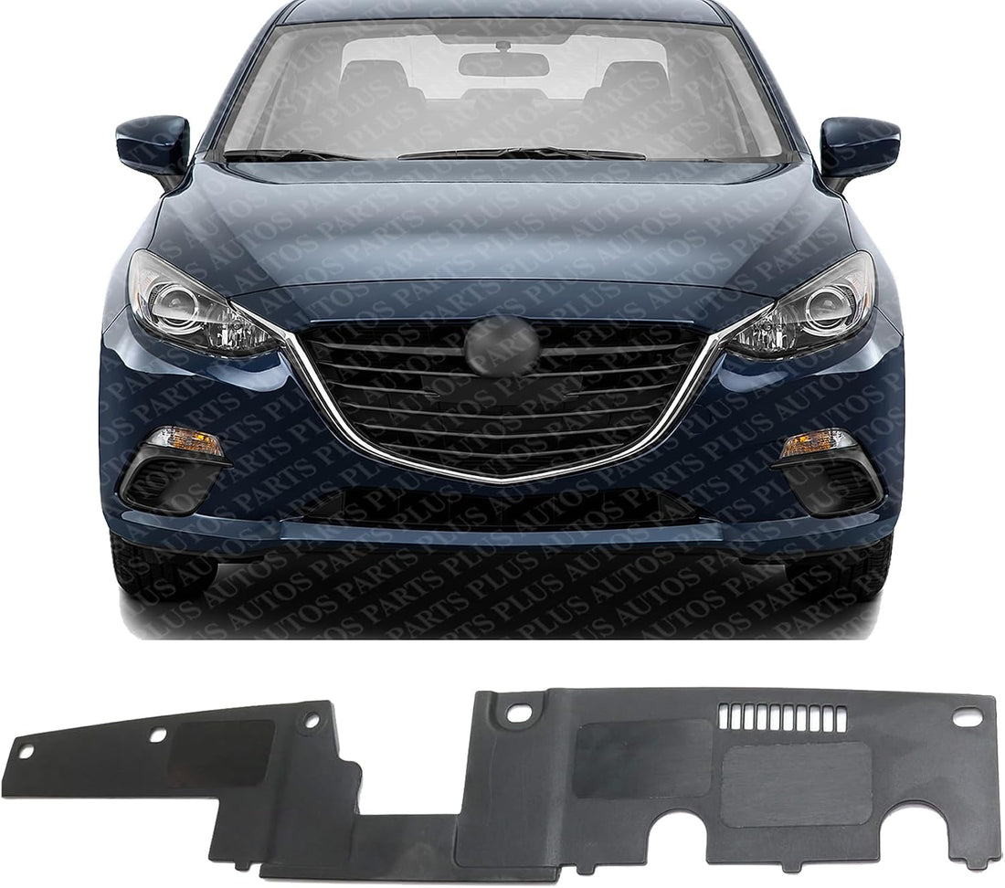 Front Grille Bracket Textured Plastic Direct Replacement Compatible With 2014-2018 Mazda 3 MA1223100 BHN1501A1C BJS7501A1A