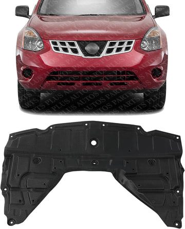 AUTOS PARTS PLUS Front Engine Splash Shield Under Cover Direct Replacement Compatible with 2014-2020 Nissan Rogue NI1228150 758924BA0A
