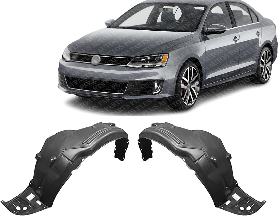 Set Of 2 Front Fender Liner Right Passenger & Left Driver Side Direct Replacement Compatible With 2013-2015 Honda Accord HO1249150 HO1248150 74100T2AA00 74150T2AA00