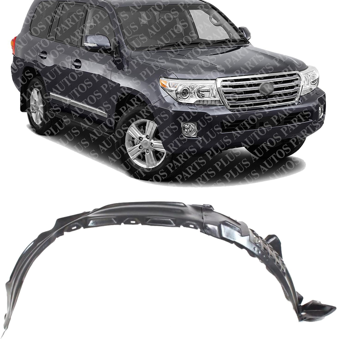 Front Fender Liner Rear Section Right Passenger Side Direct Replacement Compatible With 2008-2010 Toyota Land Cruiser TO1249154 5387560060