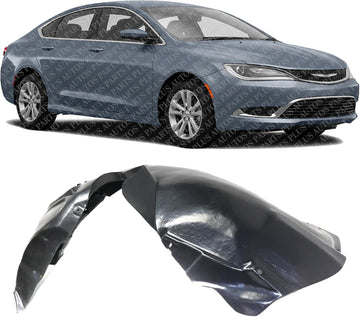 Front Fender Liner Right Passenger Side Direct Replacement Compatible With 2015-2017 Chrysler 200 CH1249168 68174586AE