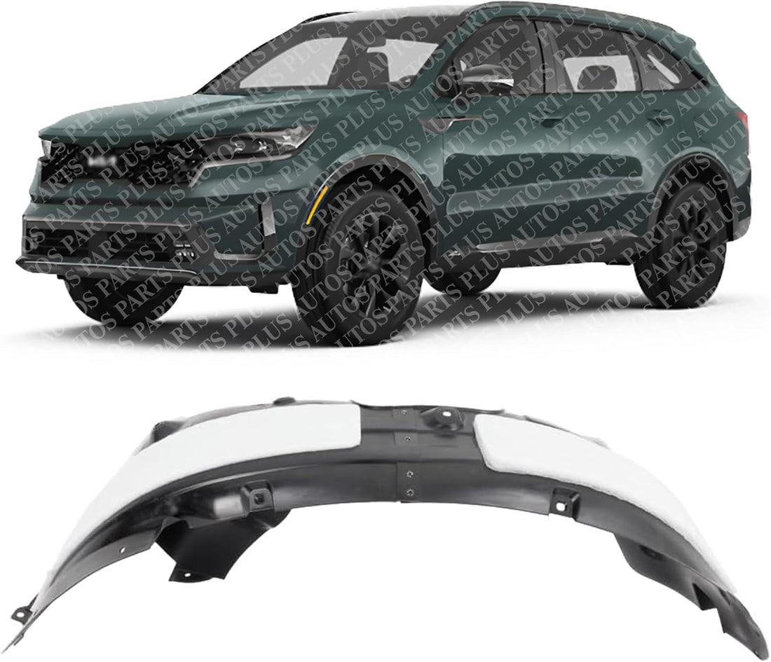 Front Fender Liner Left Driver Side Direct Replacement Compatible With 2021-2023 Kia Sorento KI1248170 86811R5000