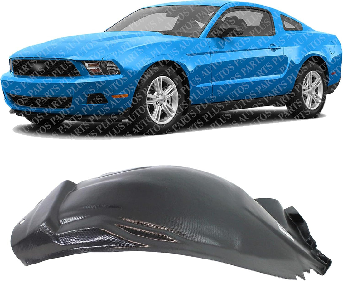 Front Fender Liner Rear Section Left Driver Side Direct Replacement Compatible With 2010-2014 Ford Mustang FO1248142 AR3Z16103B