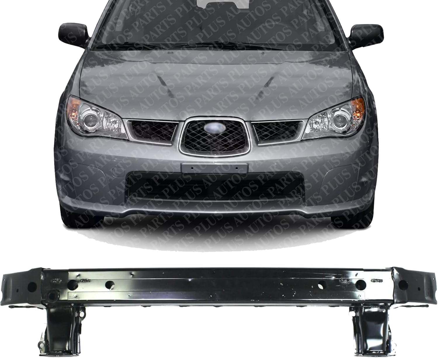 Front Bumper Reinforcement Steel Direct Replacement Compatible With 2006-2007 Subaru Impreza SU1006143 57711FE091