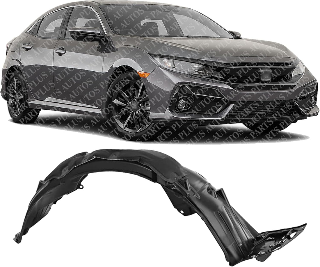 Front Fender Liner Right Passenger Side Direct Replacement Compatible With 2020-2021 Honda Civic HO1249196 74101TGGA20
