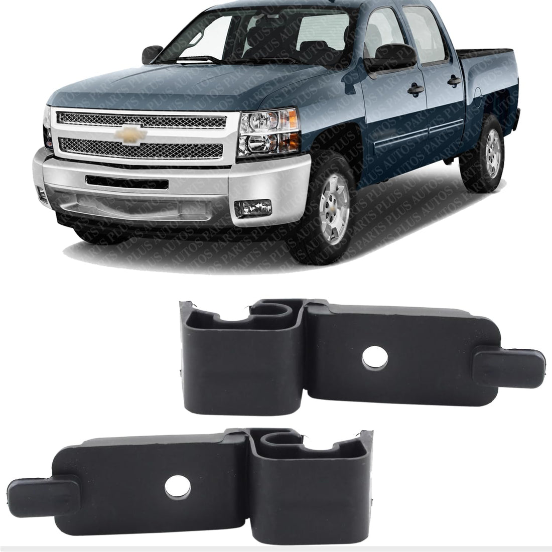 Set Of 2 Front Headlight Support Bracket Right Passenger & Left Driver Side Direct Replacement Compatible With Chevrolet Silverado 1500 2007-2013 / 2500HD 3500HD 2007-2014 GM2508120