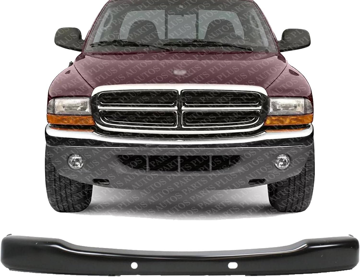 Front Bumper Reinforcement Beam Steel Direct Replacement Compatible With 2001-2004 Dodge Dakota CH1006183 55077256AC